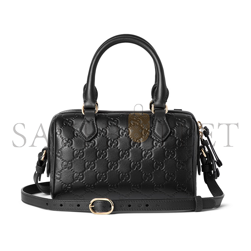 GUCCI GG EMBLEM SMALL BOSTON BAG 848889 (20.5*14*11.5cm)